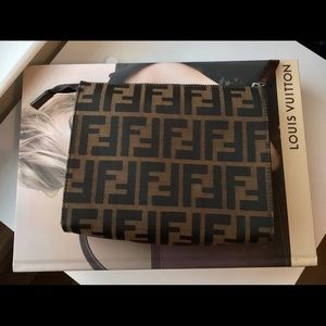 Vintage Fendi Toiletry Pouch w/ conversion